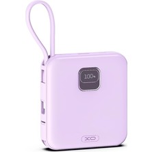 PR235 Hızlı Şarj Powerbank 10000 Mah, 22.5W Pd, Dahili Type-C ve Lightning Kablolu, 4 Port Hızl�