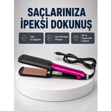 Tech Butiq Profesyonel Iyon Teknolojili Saç Düzleştirici – 220°C Hızlı Isınma ve LED Ekranlı Tasarı