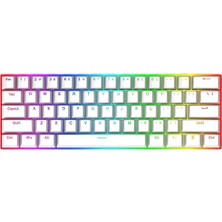 K630W-RGB Dragonborn Blue Switch%60 Tr Q Beyaz Mekanik Kablolu Gaming (Oyuncu) Klavye