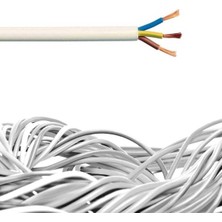 Öznur 20 Metre 3x2,5 Ttr H05VV-F Beyaz Öznur Kablo