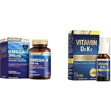 Vitals Omega-3 2000 Mg Epa + Dha Balık Yağı Içeren Takviye Edici Gıda (1 x 60 Kapsül) + Nutrax