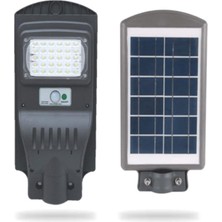 30W Fotoselli Sensörlü Beyaz Solar Sokak Aydınlatma HSPLİNM-3365