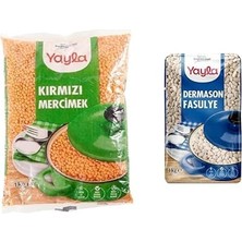 Kırmızı Mercimek 1 kg & Yayla Dermason Fasulye 1 kg