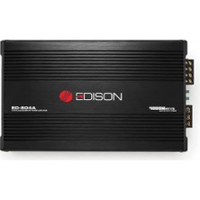 Edison ED-804A 4 Kanal Ab Class Araba Amfisi, 4X80W Rms / 4X120W Rms, 2X200W Köprü Gücü, Bass Ko