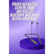 İlk El Grup 100 Saat Kablolu Boyun Askılı Dijital Göstergeli Bluetooth Kulaklığı