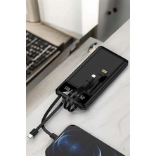 Hace Bazaar Powerbank 20.000 Mah LCD Ekran USB Lightning Type-C Uyumlu Ios ve Android