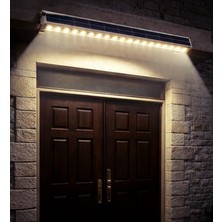 100CM Güneş Enerjili Solar LED Lamba - 24 Ledli Duvar Lambası - Alüminyum Kasa - Solar Büyük A