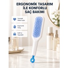 Pazarcan Pratik Mekanizmalı Saç Tarağı – Kendi Kendini Temizler, Taşınabilir