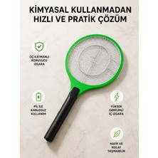 Techora Sale Taşınabilir Elektronik Sineklik – Üç Katmanlı Güvenli Izgara ve Kimyasız Koruma