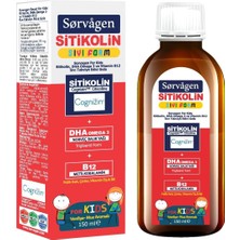 Kids Sıvı Form - Sitikolin Dha Omega 3 Norveç Balık Yağı ve B12-150 ml
