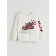 Lc Waikiki Yeni Sezon Araba Baskılı Erkek Çocuk Sweatshirt