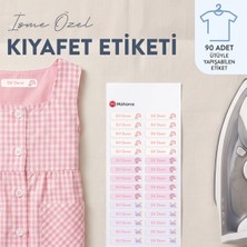 Mühürce Kıyafet Isim Etiketi Isme Özel Ütü Ile Yapışan Dikişsiz 90 Adet (45X10 Mm) Gökyüzü