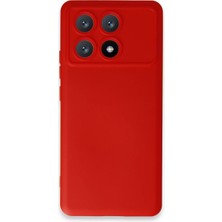 Eco Port Xiaomi Poco X6 Pro Kılıf Nano Içi Kadife Silikon - Kırmızı