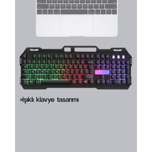 Mercora Tech Rgb Aydınlatmalı Klavye Mouse Seti – USB Bağlantılı, Türkçe Q, Ayarlanabilir Dpı, Ergonomik