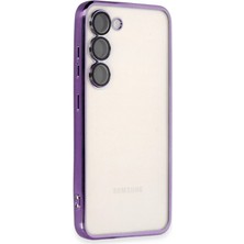 Eco Port Samsung Galaxy S23 Plus Kılıf Razer Lensli Silikon - Mor