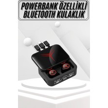 Mercora Tech Kablosuz Bluetooth Kulaklık Powerbank Özellikli Göstergeli Hd Mikrofon