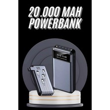 Mercora Tech Hızlı Şarj Özellikli 20.000 Mah Dijital Göstergeli USB Girişli Android ve Ios Uyumlu Powerban