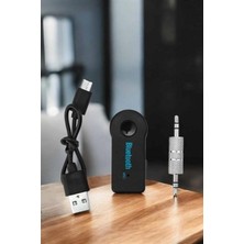 Hace Bazaar Kablosuz Bluetooth Aux Araç Kiti Siyah Hafıza Kartlı