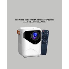 Mercora Tech Ultra Hd Çözünürlüklü Taşınabilir Projektör – 1920X1080 Piksel Görüntü Kalitesi Yeni N