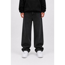 Lyvens Erkek Koyu Füme Baggy Jean Pantolon