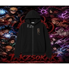 Tarzsokak Pain Nagato Naruto Anime Karakter Oversize Unisex Hırka & Çeket Fermuarlı Sweatshirt Beyaz