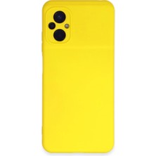 Beta Moda Hub Newface Xiaomi Poco M5 Kılıf Nano Içi Kadife Silikon - Sarı