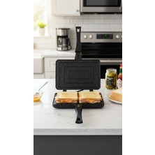 Empressco Chefstar Lüx Döküm Granit Ocak Üstü El Tost Makinesi