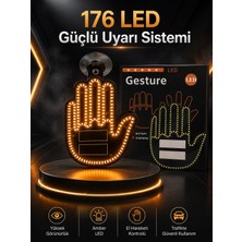 Shopwave LED Işık El Işareti Araç Camı Için Uzaktan Kumandalı