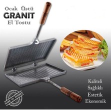 Empressco Iç Granit Döküm El Tost Makinası, Granit Ultra Lüks Ocak Üstü Tost Grill