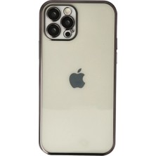 Eco Port Apple Iphone 12 Pro Kılıf Razer Lensli Silikon - Siyah