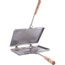 Empressco Ocak Üstü Alüminyum El Tost Makinası 23CM Ahşap Saplı