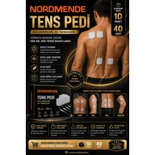 Pazarcan 10 Paket 40 Adet Tens Pedi 5×5 cm Kablolu Elektrot Ped – Yumuşak Esnek Ped