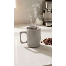 Abnturk Gri Renkli Kahve Kupası Orta Boy Çay Kahve Keyfi