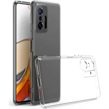 KZY İletişim Kzy Iletişim Xiaomi Mi 11T 5g ile Uyumlu Kapak Kamera Korumalı Süper Silikon Şeffaf Kılıf