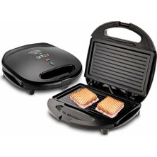 Empressco Mini Granit Elektrikli Tost Makinesi, 2 Dilimlik, 750W, Şık ve Dayanıklı