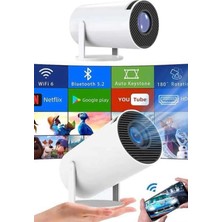 Sepetopia Sinema Projektörü Android HDMI USB Wifi Ses Çıkışlı Ayaklı Projeksiyon Taşınabilir