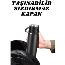 Sepetopia 3 Bardaklı Termos Seti Anneler Gününe Özel Hediye Taşınabilir Sızdırmaz Isı Koruyucu