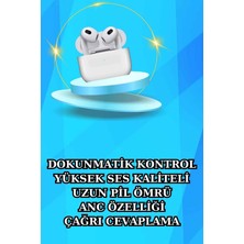 Sepetopia Akıllı Saat ve Kulaklık Seti Bildirim Görme Arama Cevaplama Anc Özelliği