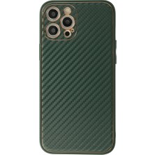 Eco Port Apple Iphone 12 Pro Kılıf Coco Karbon Silikon - Yeşil - Yeşil