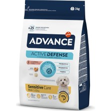 Advance Somonlu ve Pirinçli Hassas Küçük Irk Yetişkin Köpek Maması, 3 kg