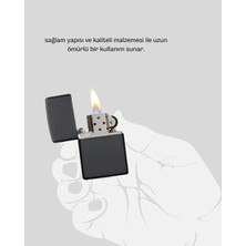 Sepetopia Metal Gövdeli Tasarım Çakmak Mat Yüzeyli ve Ergonomik Tutma Özellikli