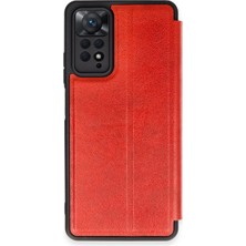 Eco Port Xiaomi Redmi Note 12 Pro 4g Kılıf Flip Cover - Kırmızı