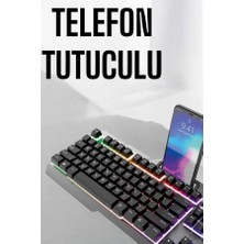 Sepetopia Oyuncu Klavyesi Q Klavye Rgb Işıklı Mouse Hediyeli