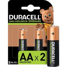 Sepetopia 2500 Mah 2li Şarjlı Kalem Pil