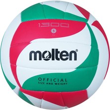 Molten Voleybol Topu V5M1300 Yeşil Beyaz Kırmıızı Tek Ebat