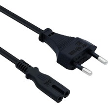 Polotech Ps3 / Ps4 / Ps5 / Series S-X Uyumlu Güç Kablosu 1.5 Metre 2pin Güç Kablosu Projeksiyon