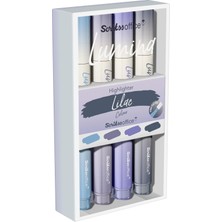 Scrikss Office Scrikss Lumina Fosforlu Kalem Lilac, 4'lü Set, Lilac