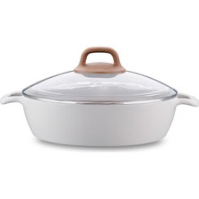 Korkmaz A2982 Gusto Seramik Kısa Tencere 26X7 cm