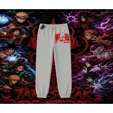 Tarzsokak Madara Uchiha Naruto Anime Karakteri Unisex Jogger Eşofman Altı Beyaz