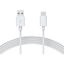Novoo Omars USB Type-C 3A Hızlı Şarj ve Data Kablosu Beyaz 1 Metre